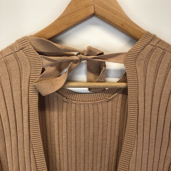 Wayf x BFF Hollie midi sweater dress tan - Medium - Picture 10 of 13